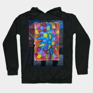 Stained glass cubism Hoodie